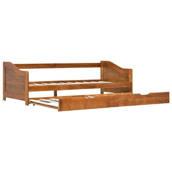 Estructura de sofá cama madera de pino Marron miel 90x200 cm - vidaXL - 1