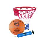 Hudora 71710 Set de baloncesto con canasta, pelota y bomba de aire