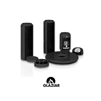 Ventilador De Torre Glaziar Total2 45w 9 Velocidades Negro