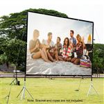 Pantalla de Proyector Portátil Excelvan 189x104cm 100 Pulgadas 16:9 Plegable, Blanco