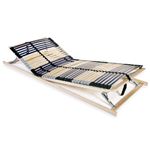 Vidaxl 42 Listones 7 regiones madera 90x200cm mueble cama somiers de con zonas 90x200