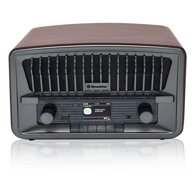 Radio Portátil Vintage, Roadstar Hra-270d+bt , Digital Dab/dab+/fm, Bluetooth, Usb, Stereo, Aux-in, Madera