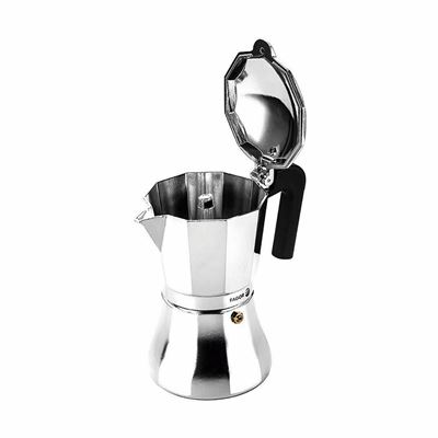 Cafetera Italiana FAGOR CUPY Inducción 12 tazas Plata - Expresso y cafeteras  - Los mejores precios