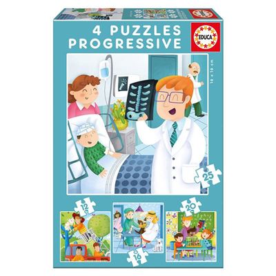 Puzzles Progresivos De Mayor Quiero Ser 12-16-20-25pz