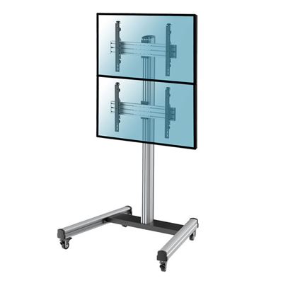 Soporte De Suelo Con Ruedas Para 2 Televisores 40''-65'' Altura 175cm