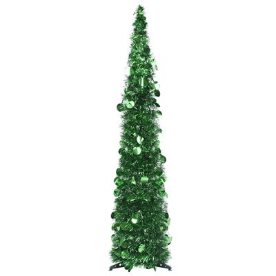 Árbol de Navidad artificial plegable vidaXL PET verde 120 cm