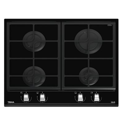 Placa De Gas Teka Gzc 64300 Xba 4 Fuegos 60cm 6950w Negro