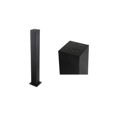 Torre De Sonido sunstech stbt130bk bluetooth 4.0 20w 10m 20 fm stbt130 rms negro bt4.0 usbauxin control volumen digital y