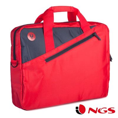 Ngs Rojo Maletín Para Portátil Ginger 15,6'' Bolsillo Exterior