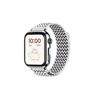 Smartwatch Savefamily Savewatch Plus 2 Carcasa Plata Correa Tela Zig Zag
