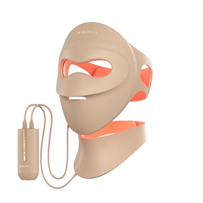 Máscara Facial Led Reafirmante Antiarrugas Con Fototerapia Y Magnetoterapia Beautifly Aura Novaskin Marrón