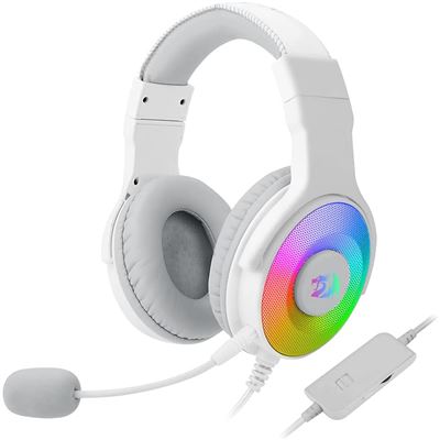 Auriculares Gaming Redragon H350w-rgb Pandora White, Virtual 7.1 Rgb, Usb