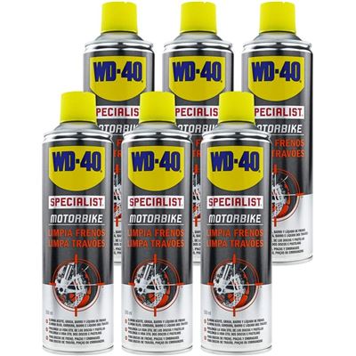 WD-40 Specialist Motorbike Pack 6 uds - Limpia Frenos - Spray 500ml