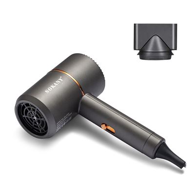 Secador De Pelo Dam Profesional 1200w Alta Potencia 2 Velocidades Y 2 Temperaturas Con Concentrador Negro