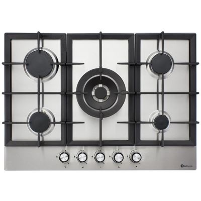 Placa Gas Solthermic Bl031 5 Fuegos 70 Cm Inox