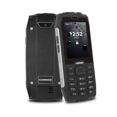 Smartphone Myphone Hammer 4 Plata, Ip68 Dual sim 2.8'' TFT Cámara Bluetooth Radio fm