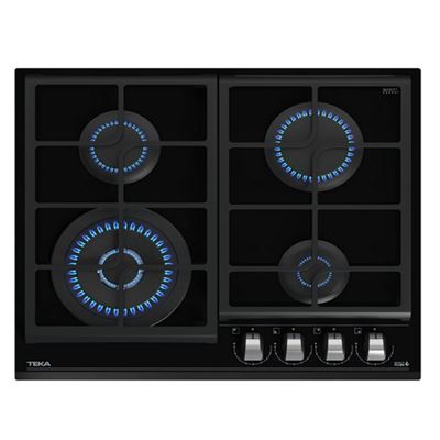 Placa De Gas Teka Gzc 64320 Xba 4 Fuegos 60cm 9550w Negro
