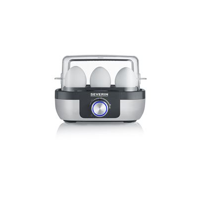 Cuecehuevos Severin Ek 3169 Con Control De Tiempo De Cocción Acero Inox / Negro 420 W