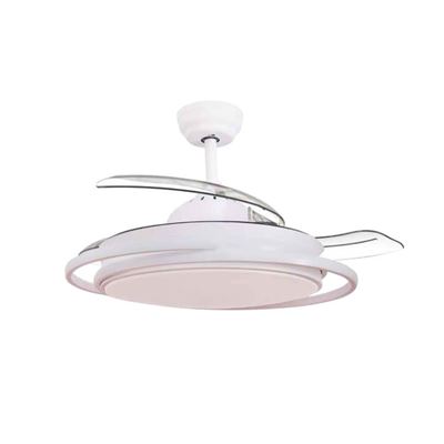 Ventilador De Techo Gsc Bauala Con Luz Cct Regulable Y Mando Ø107 Dc Blanco