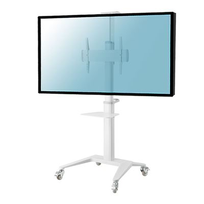 Soporte Suelo Con Ruedas Para Pantallas Kimex 37""-70"" Altura 125-160cm Blanco