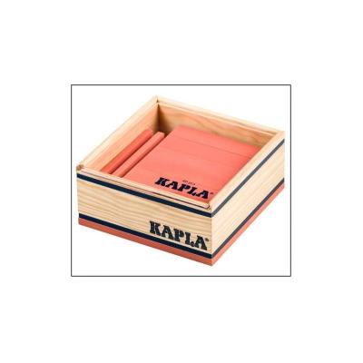 KAPLA C40 Rose KAPLA Juego de construcción, 40 piezas de madera, rosa