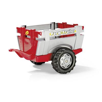 Rolly Toys 122097 Remolque rollyFarm, rojo/plateado