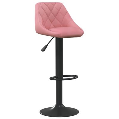 Vidaxl Rosa Taburete De Cocina Terciopelo 5,9 Kg