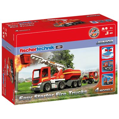 Juego educativo contrucción para niños Fischertechnik Easy Starter Fire Trucks