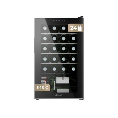 Vinoteca Para 24 Botellas Evvo Vt24 Negro