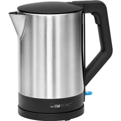 Hervidor De Agua Eléctrico Clatronic Wks 3692 - 1,5 Litros, Recipiente Acero Inoxidable Sin Bpa, Negro