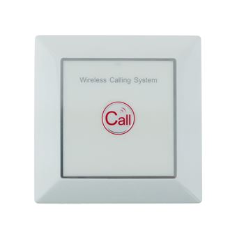 Pulsador emisor transmisor para sistema de llamada inalámbrico PrimeMatik, de pared 500m 1 tecla