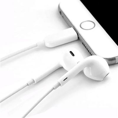 Auriculares Blancos Cool Stereo Con Micro para iPHONE X