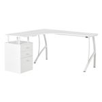 Escritorio esquinero Homcom blanco 143,5x143,5x76cm