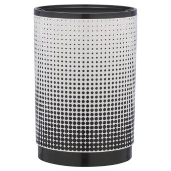 Papelera con pedal Sealskin Speckles negra 4,5 L