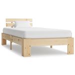Estructura de cama de madera maciza de pino 90x200 cm - vidaXL