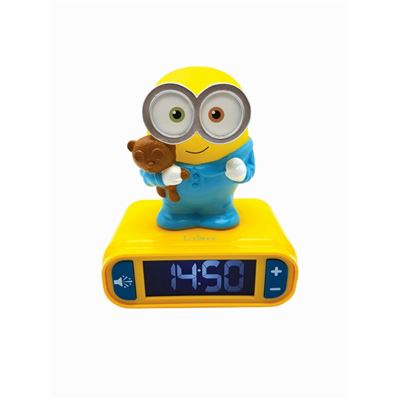 Lexibook Despertador Digital Con Luz De Noche 3D Y Efectos Sonoros - Los Minions