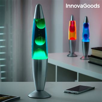 Lámpara de Lava Magma InnovaGoods 25W-Azul, Lámparas y apliques de bajo consumo, Los mejores precios |