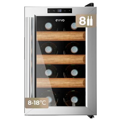 Vinoteca Para 8 Botellas Evvo Vt8 Inox