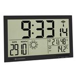 Reloj de pared meteorológico Bresser MyTime Jumbo LCD Negro