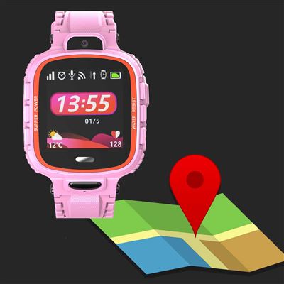 Prixton Kids Tracker G300 Reloj con GPS para Niños Rosa