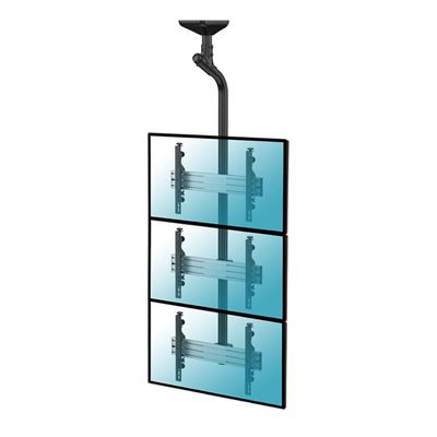 Soporte De Techo Kimex 031-4301k1 3 Pantallas 43""-55"" , Altura 225 Cm