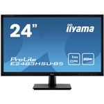 Monitor LED 24" Full HD iiyama ProLite E2483HSU-B5 1920 x 1080 Negro