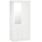 Armario Homcom 80x50x180 cm blanco