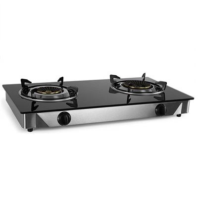 Hornillo A Gas Orbegozo Fo 2720, Cuerpo Inox, Superficie Cristal Templado, 1 Quemador 4.3 Kw, 1 Quemador 3.4 Kw