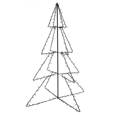 Cono árbol de Navidad vidaXL de 240 LED interior exterior 115x150 cm