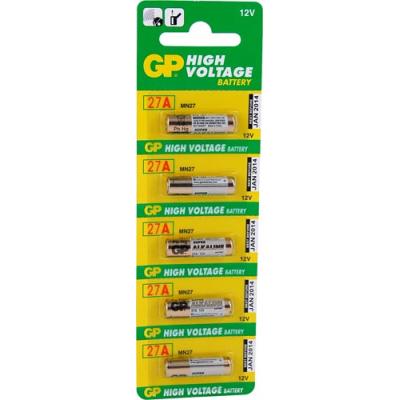 Blister 5 Pilas Tipo ( 027a ) 12v . Alcalina ( 7.70 X 28.00 mm )