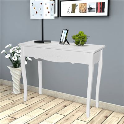 Mesita decorativa vidaXL, tocador Blanco