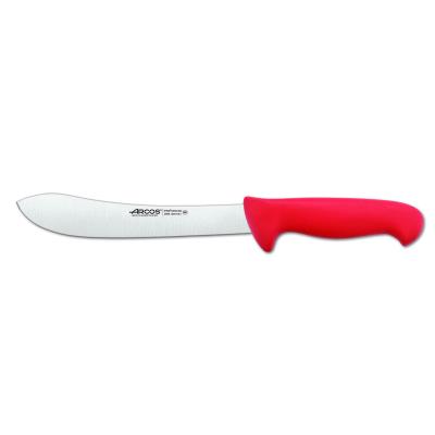 Cuchillo De Carnicero Arcos Colour - Prof 292622 De Acero Inoxidable Y Mango Ergonómico - Rojo