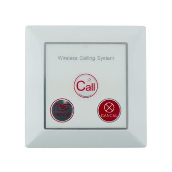 Pulsador emisor transmisor para sistema de llamada inalámbrico PrimeMatik, de pared 500m 3 teclas