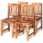 Sillas de comedor vidaXL, de madera sheesham 4 unidades